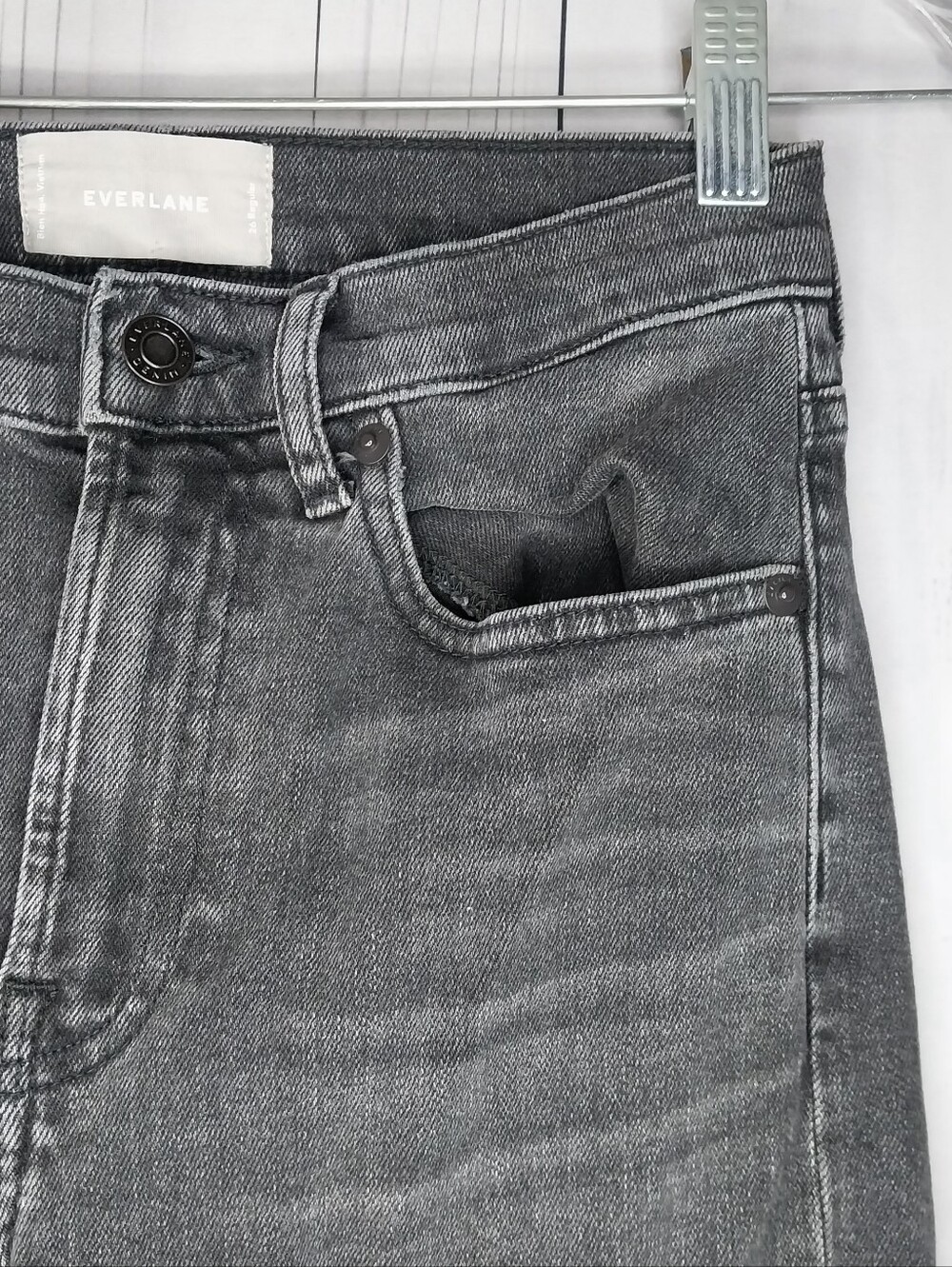 Everlane The Cheeky Bootcut High-Rise Raw Hem Casual Retro Boho Preppy Jeans - Picture 5 of 8